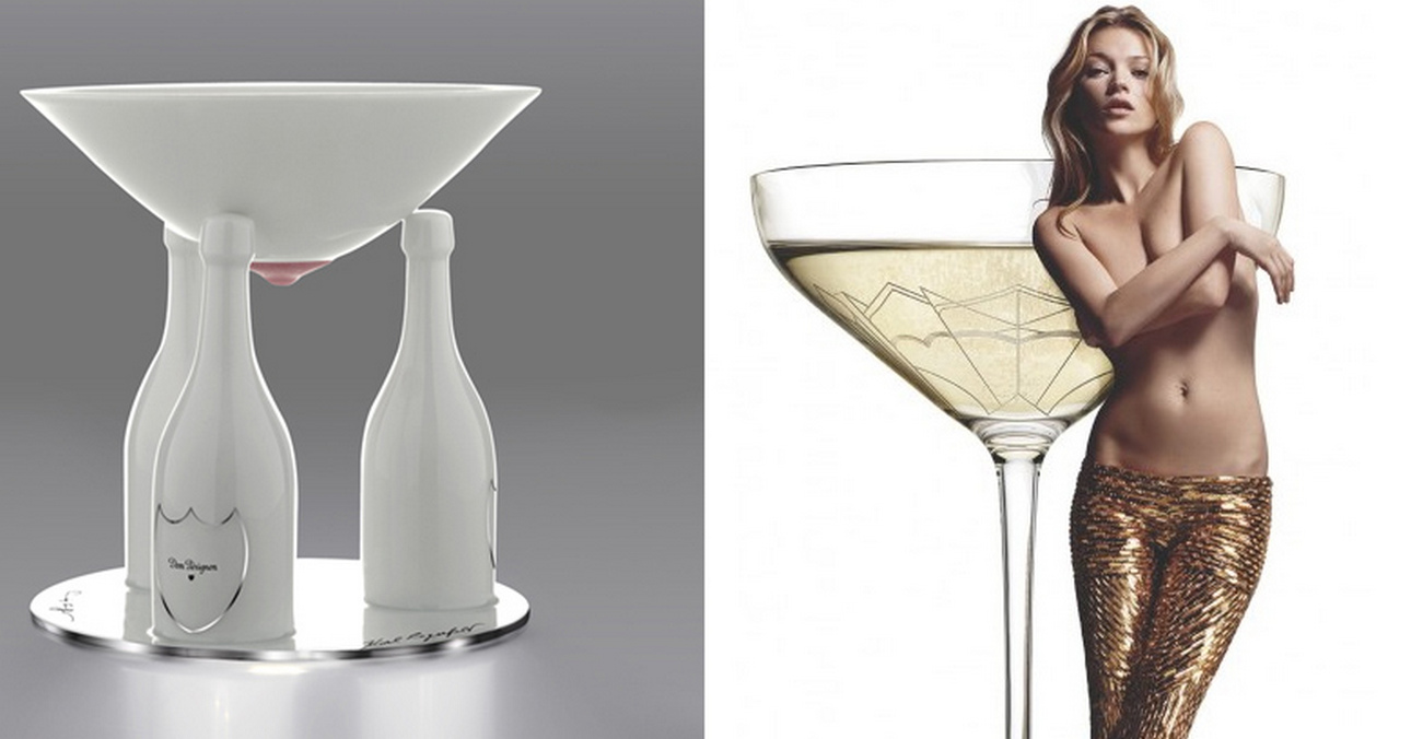 champagne claudia schiffer kate moss